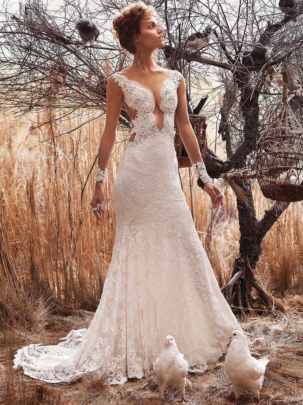 olvis lace wedding dress