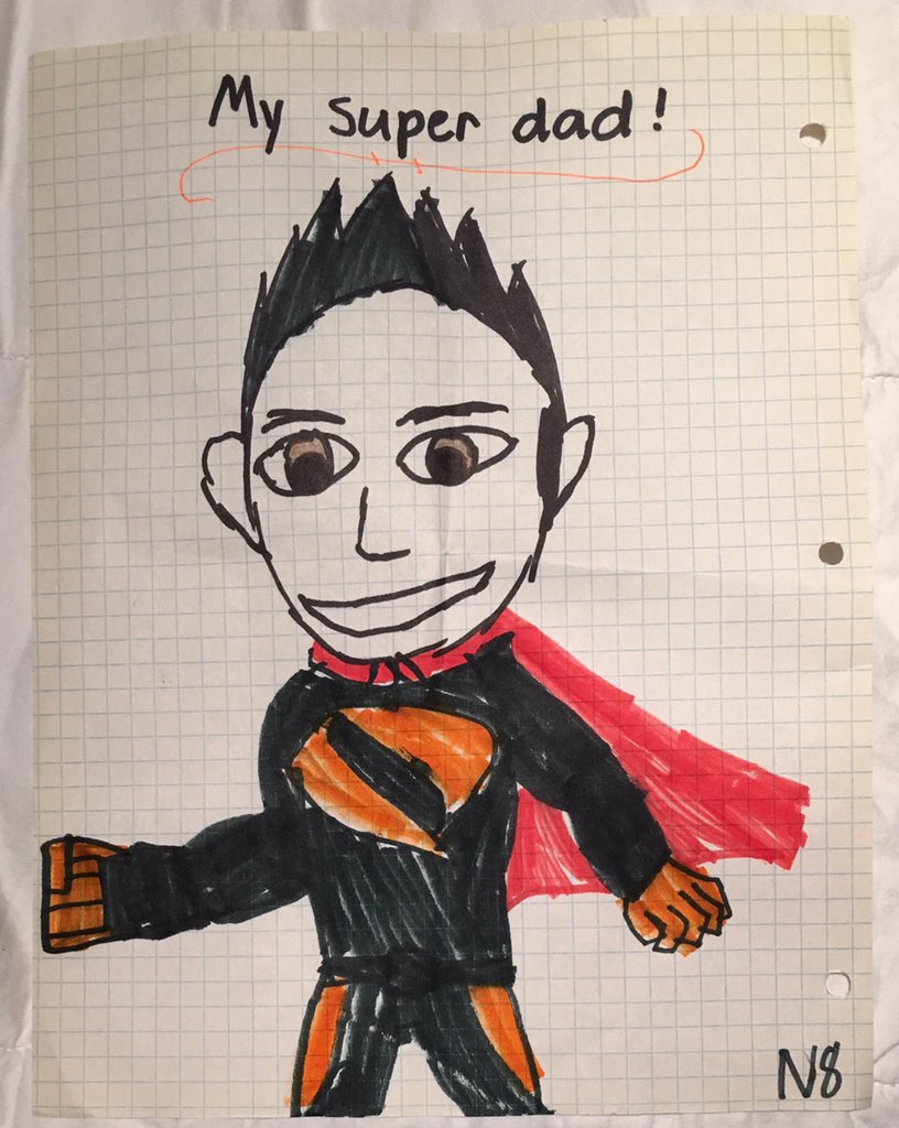 Woke up feeling mighty super today 😭✊🏼 #NathanTyler #LoveHim #MyLittleArtist #BeYourOwnSuperHero #FamilyGoals