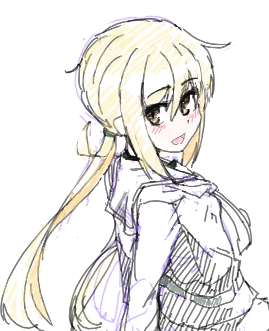 pixiv Sketchテスト皐月ちゃん https://t.co/MtBTXFcYAo 