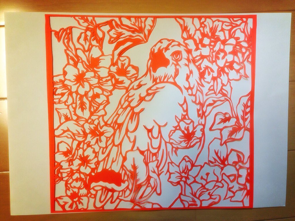 Uzivatel ゆぅ茶 Na Twitteru Keytalk 桜花爛漫 の切り絵ついに完成 製作時間約時間 頑張ったああああああ Keytalk 桜花爛漫 切り絵 T Co Zc4azbwoh7