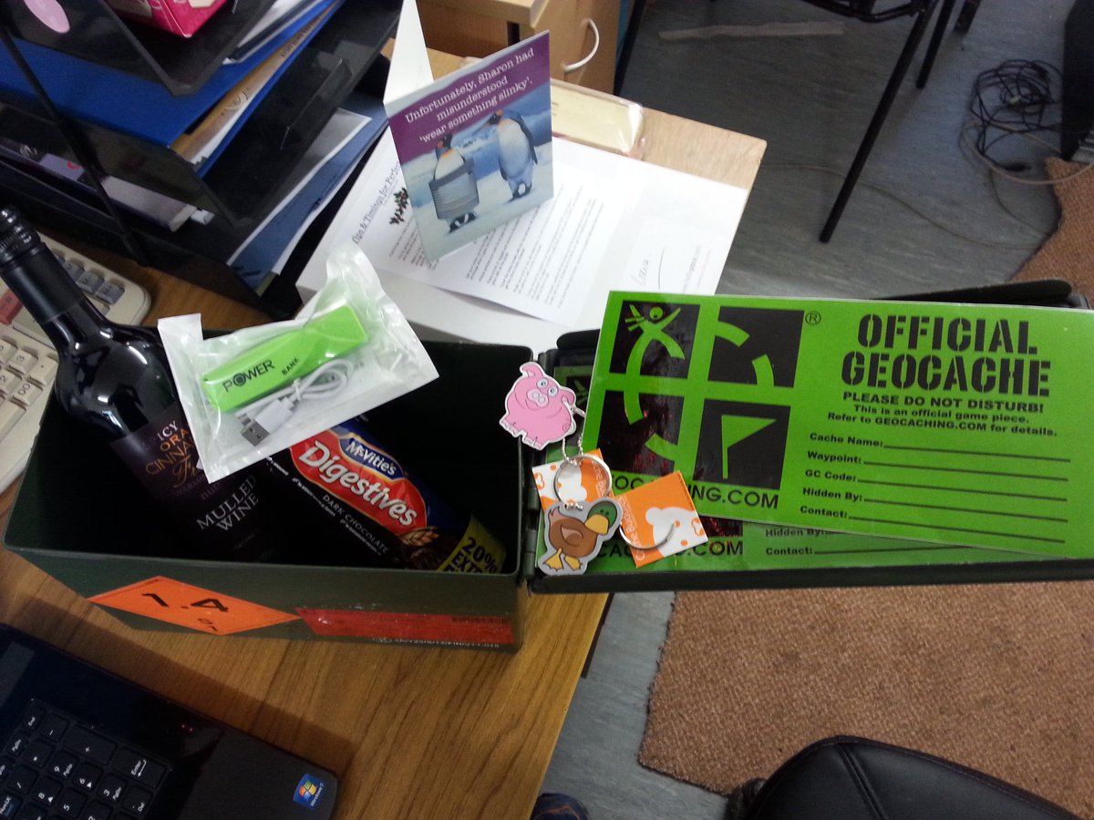 pigdogduck's tweet photo. #geocaching #birthday present https://t.co/LB3icaQiel