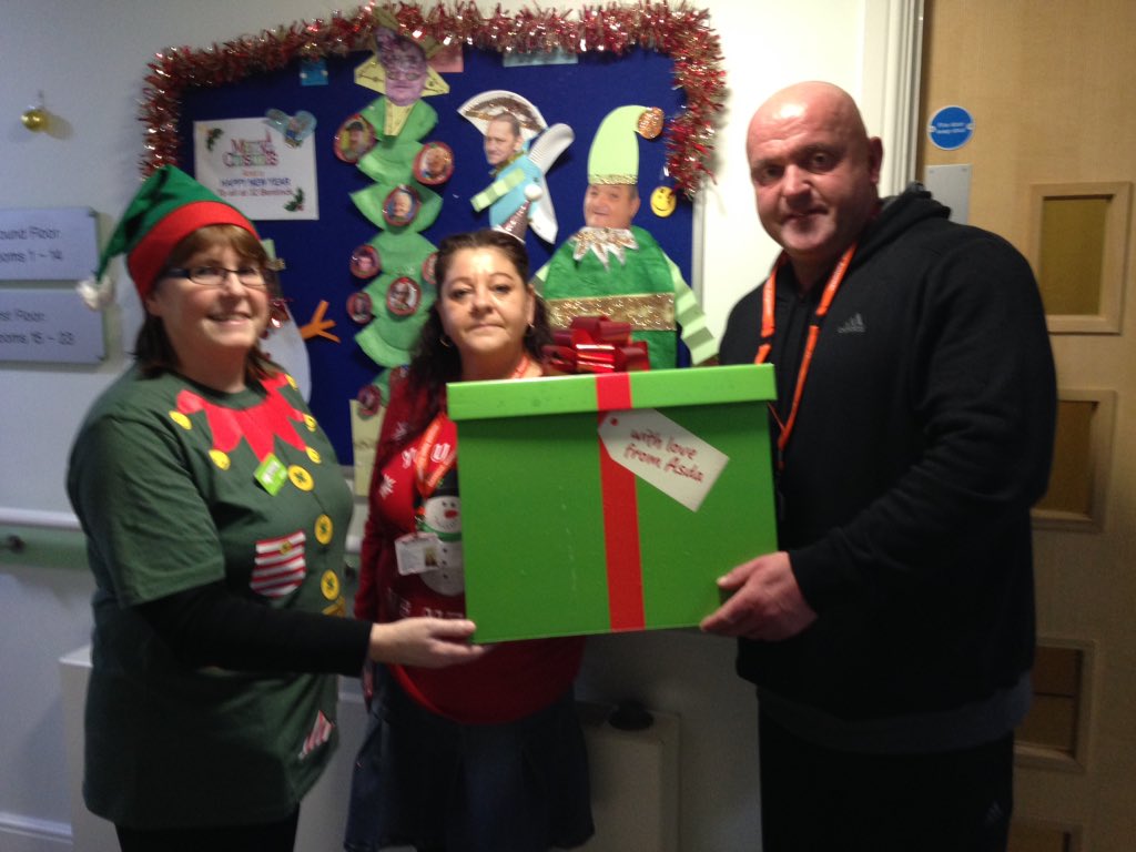 ASDA has donated toiletries to charity framework for their service users to use over Christmas #becauseitschristmas