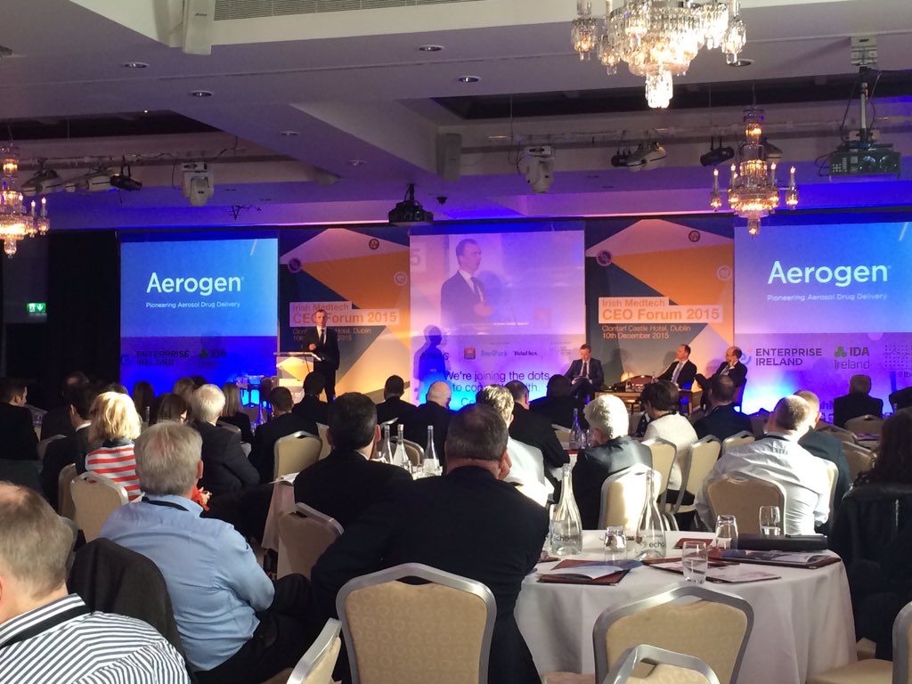 IrishMedtech's tweet photo. #IrishMedtech companies are born global with great ambition says John Power @Aerogen @IDAIRELAND @Entirl https://t.co/gSNMAlII4c