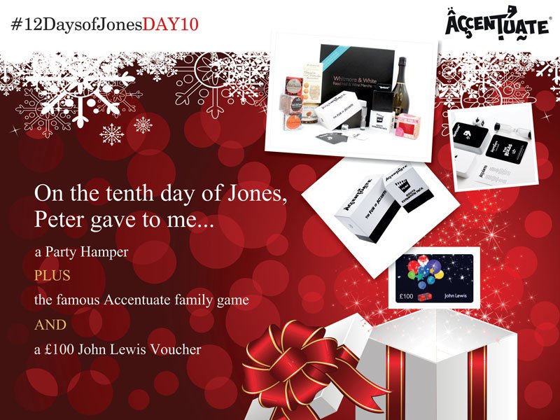 This is what you can win today #12DaysOfJonesDAY10. The deadline to enter is 7pm. Good luck everyone!!
