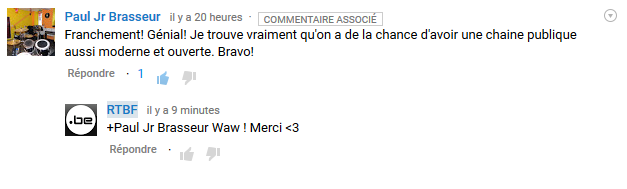 RTBFwebcrea's tweet photo. Vous êtes formidables <3 #PresqueNormal https://t.co/h28xAl58XF