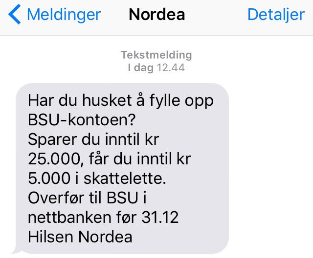 PetterWHH's tweet photo. .@Ungehoyre har fått gjennomslag for å øke BSU-grensen til 300.000. Spar litt, så får du skattelette neste år! https://t.co/LWSxWykZak