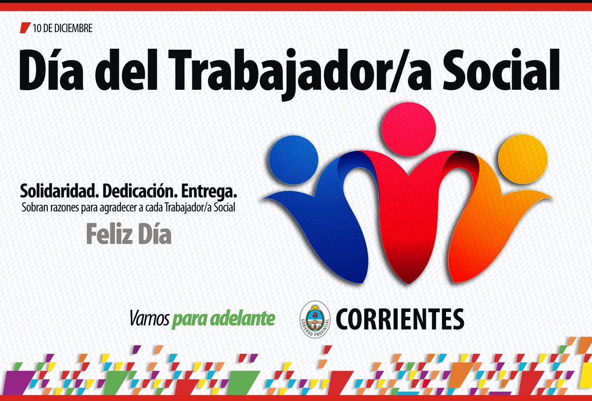 CorrientesGob's tweet photo. Feliz Día del Trabajador Social!!! #VamosParaAdelante https://t.co/2PJkr0CVpq