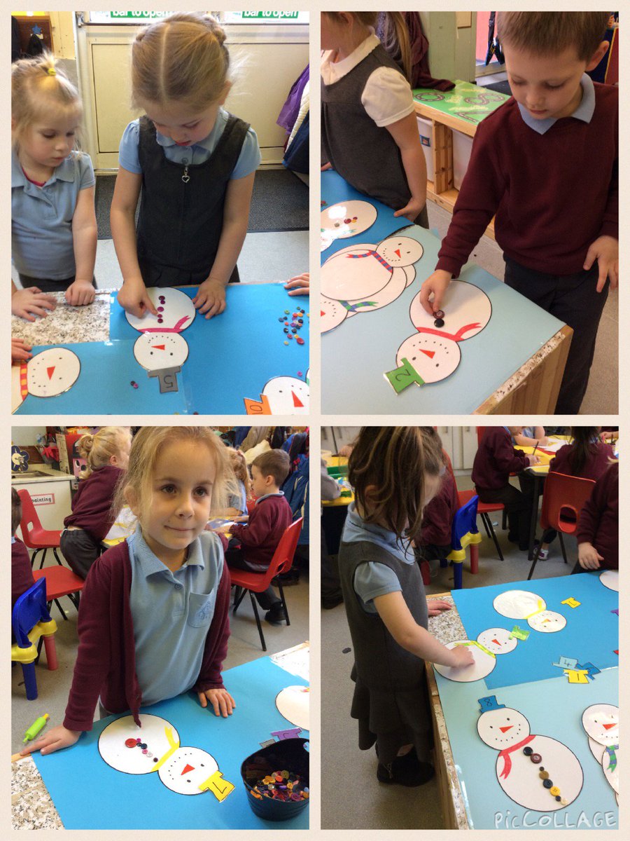 Plasyfelin's tweet image. Interactive maths activities in reception,how many buttons does your snowman have? #plapc1c2 #earlyyearsnumeracy