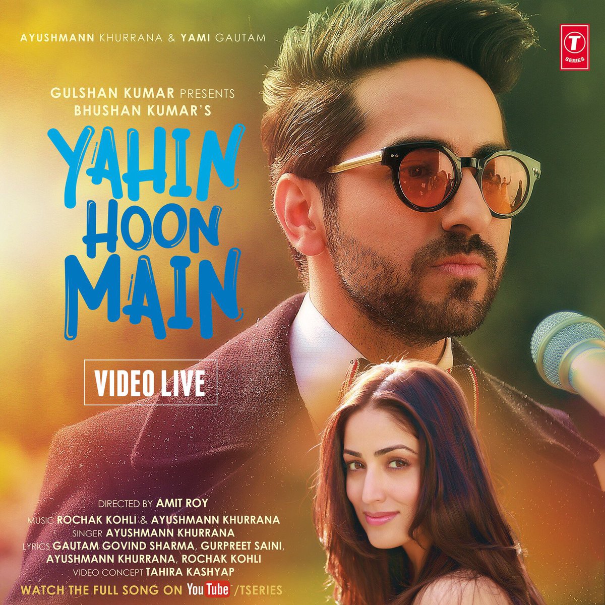 TSeries's tweet image. Watch the heart felt video song #YahinHoonMain in the voice of @ayushmannk featuring the beautiful @yamigautam