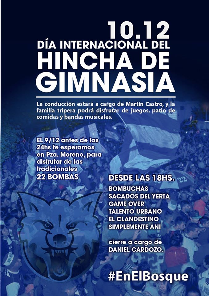 gimnasiaoficial's tweet photo. #DíaInternacionalDelHinchaDeGimnasia Festejemos la alegría de ser Triperos con los colores del corazón #EnElBosque https://t.co/7WIDpZuDAc
