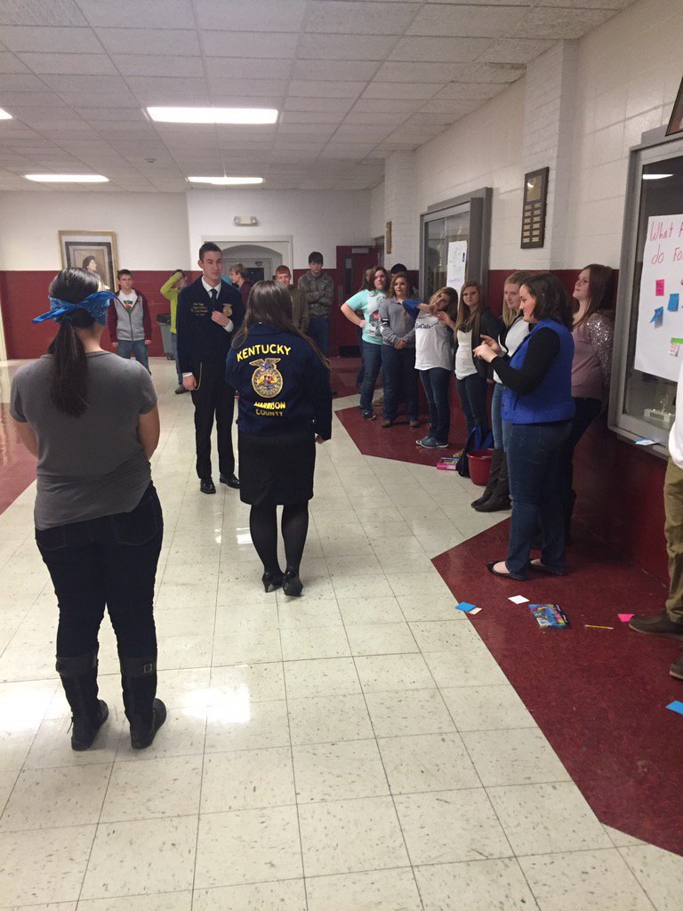 BeccaAnnRussell's tweet photo. Northern Ky State Vice-President, Luke Trapp, is visiting HCHS today to teach leadership skills! #FFA #hchsaged https://t.co/FmFU1vhGcU