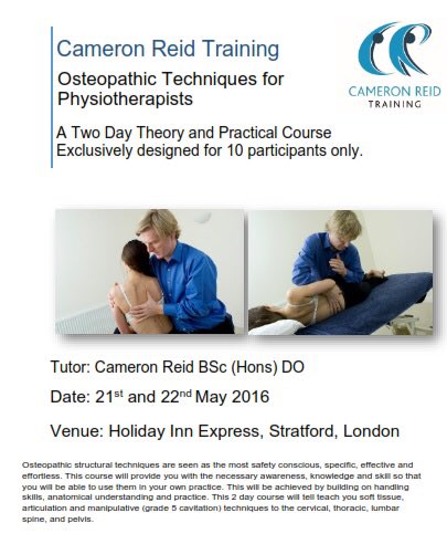 <a href="/Physioessex1/">Physio Ed</a> 2Day course in London (21st May) or Norfolk (19March) #physio #cpd #manips