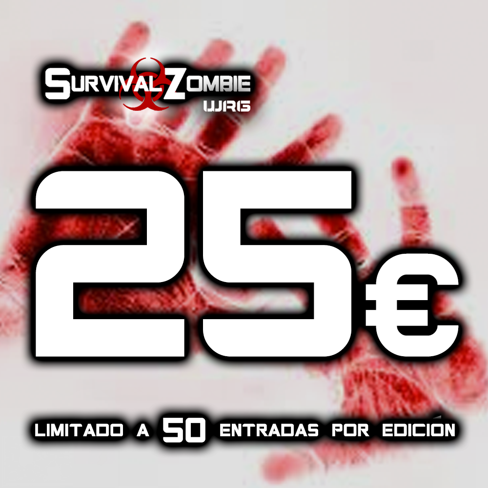SurvivalZombie's tweet photo. ¡Entradas a precio de empadronados para todos! A 25€ para cualquier edición de @SurvivalZombie_  ¡consigue la tuya! https://t.co/Gz8kOBfIyp