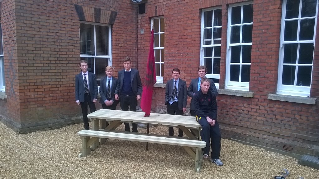 HousePicton's tweet photo. Picton DIY squad. 6 men, 2 hours, 1 great addition to the house garden. https://t.co/fhInWmyxij