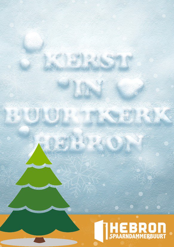 Vier #kerst dé buurtkerk van de #spaarndammerbuurt.