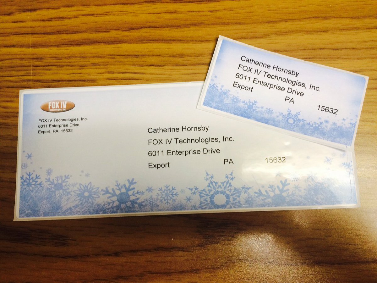 FOXIVTech's tweet photo. Printed our beautiful #Christmas #labels using Excel,@Teklynx Codesoft + @SwiftColor SCL-4000D color label printer. https://t.co/dLwHUTt2Qw
