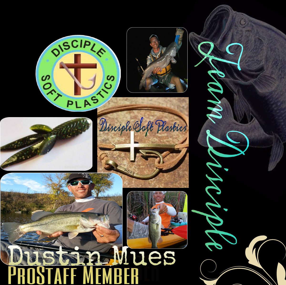 Yak4lifeJenMues's tweet photo. Dustin and I are proud to announce our newest #ProStaffPositions with Disciple Soft Plastics! #TeamDisciple https://t.co/opLjbTSfUT