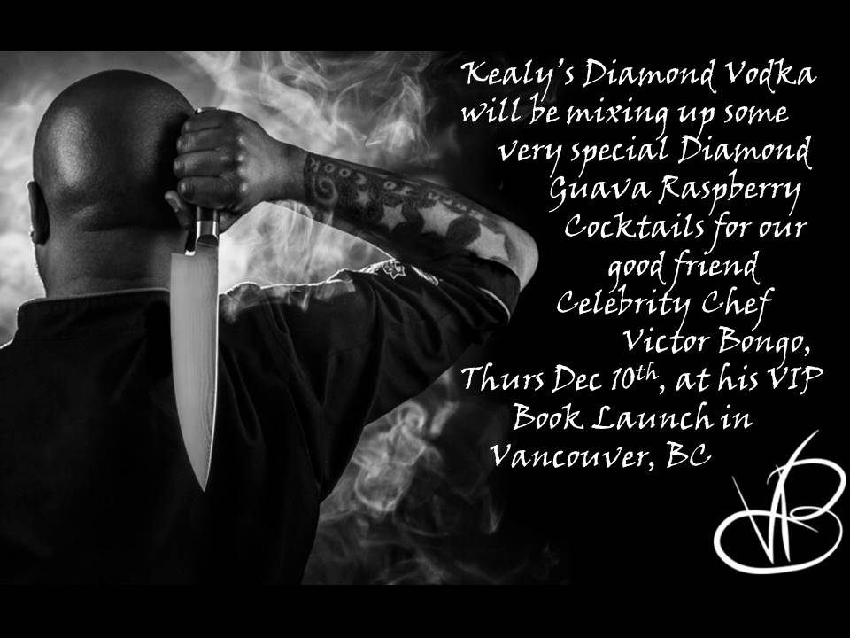 Kealy’s will be mixing Guava Raspberry Cocktails for our friend Celebrity Chef Victor Bongo, at his VIP Book Launch