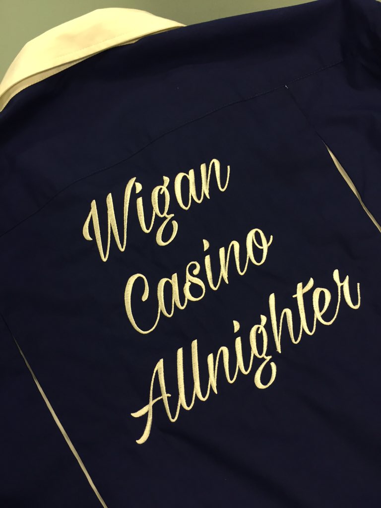 Bowling shirt progressing nicely...
#WiganCasino #RussWinstanley #Soulwear #NorthernSoul