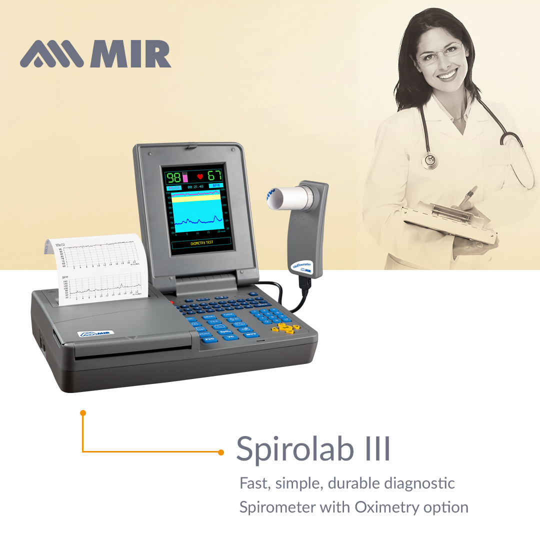MIRmedical's tweet image. #SPIROLAB III: fast, simple and durable diagnostic #spirometer with #oximetry option ➔
spirometry.com/ENG/Products/s…