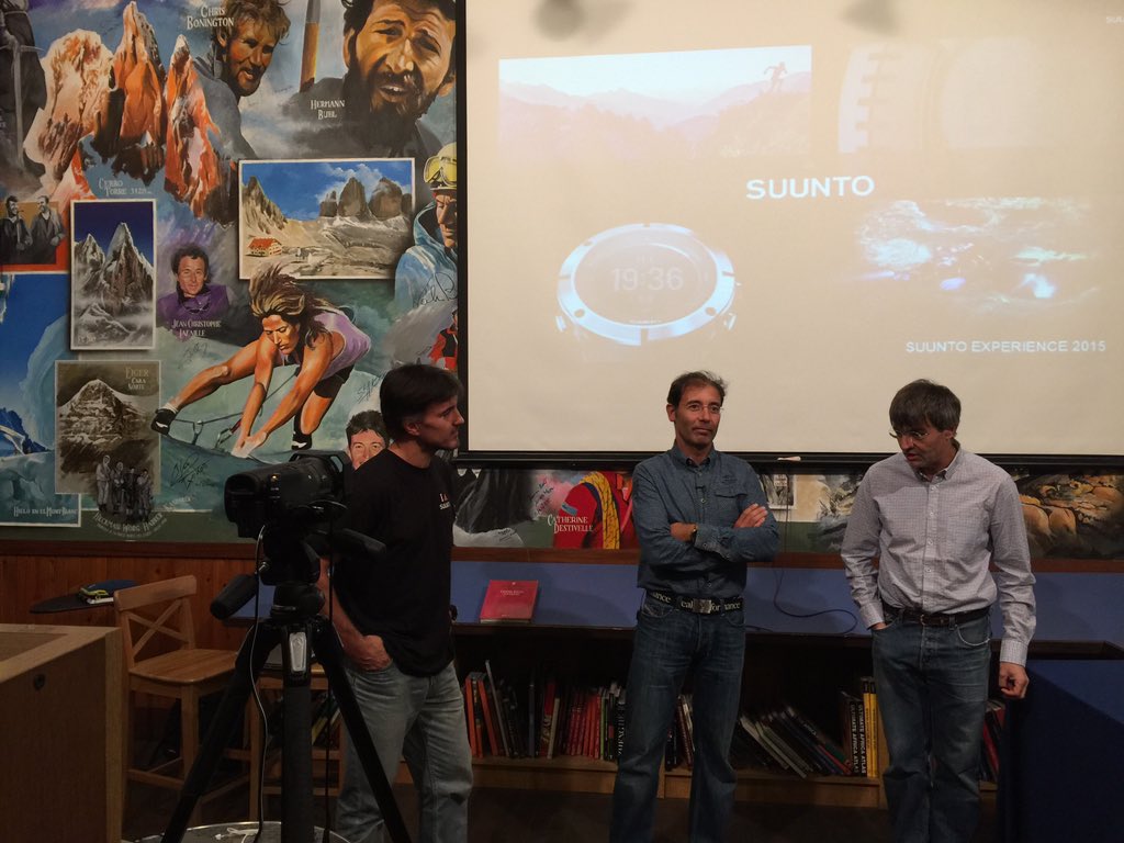 Suuntoesp's tweet photo. Comenzamos! #SuuntoTraverse en @libdesnivel junto Carlos Suárez @suarezclimb @DarioDesnivel y Ángel Vicente #Suunto https://t.co/AEvcV0Fqjm