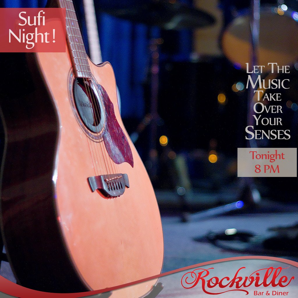 Rockville_Bar's tweet photo. It's #SufiNight, and it's a #Friday! What more do you need for #happiness? Join us at #Rockville https://t.co/XozfwOcra5