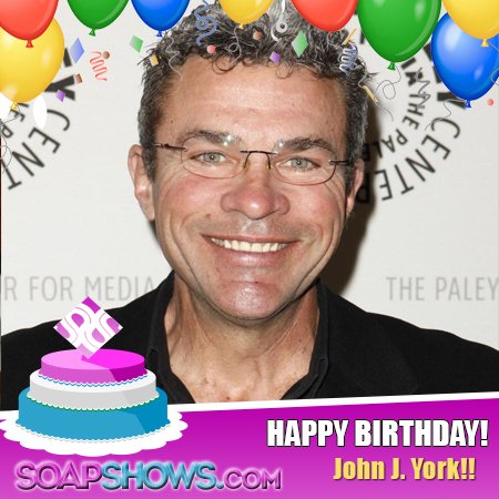 Happy Birthday, John J. York- Have a wonderful day! 