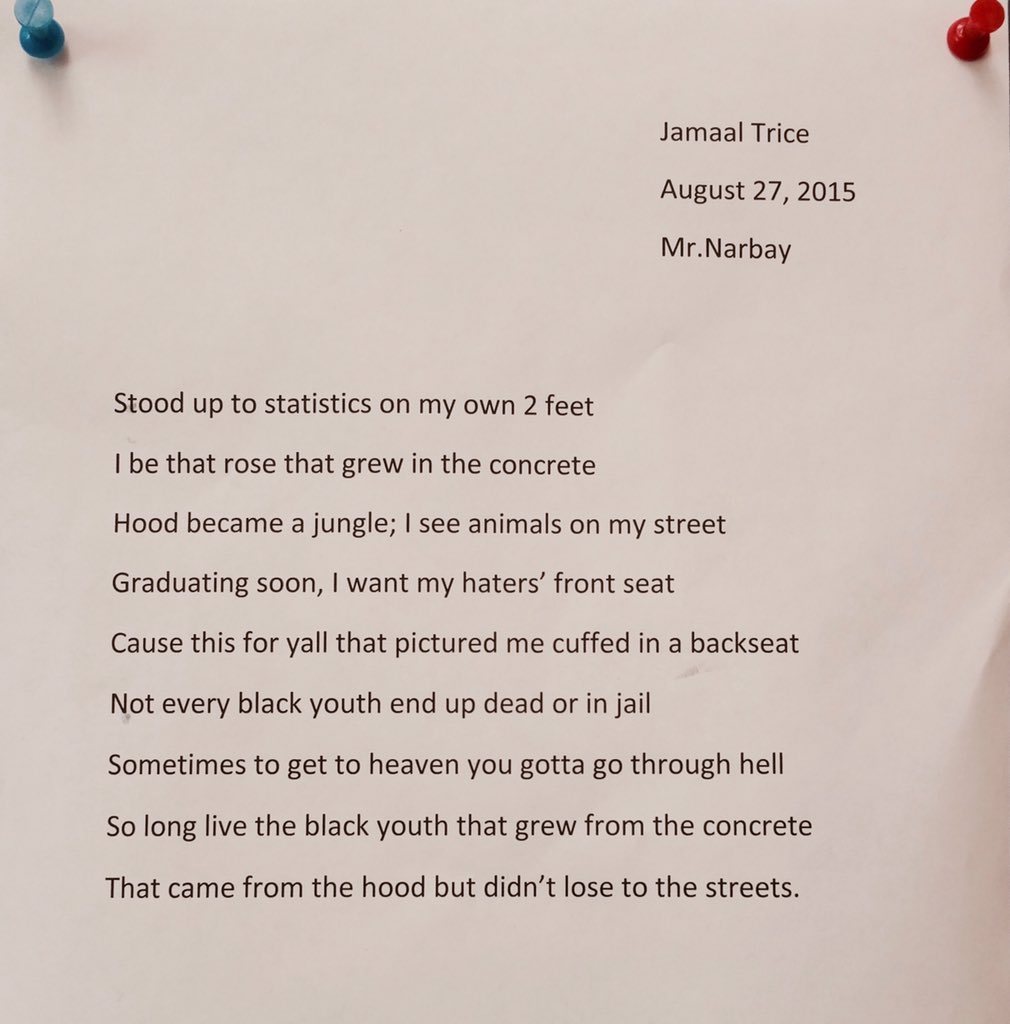 DCPS_Community's tweet photo. Washington Met HS Scholar/Poet Trice we salute you and the power of your words -CS 1/4 #ThisIsDCPS #DCPSrising https://t.co/0PjTXEeJbU