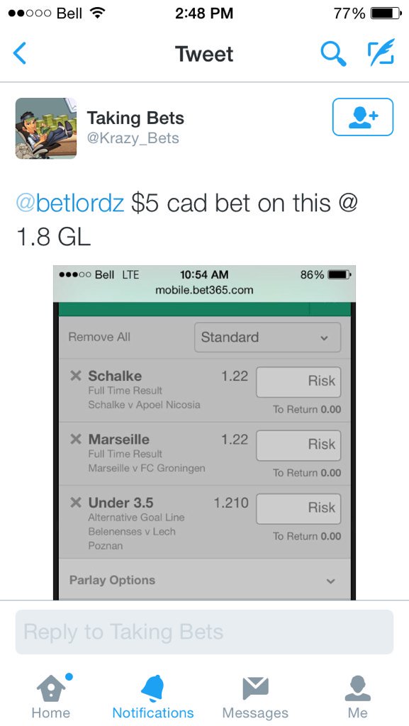 betlordz's tweet photo. Blocked and scammed $9 by @Krazy_Bets don't bet with him https://t.co/kquimhBEdF