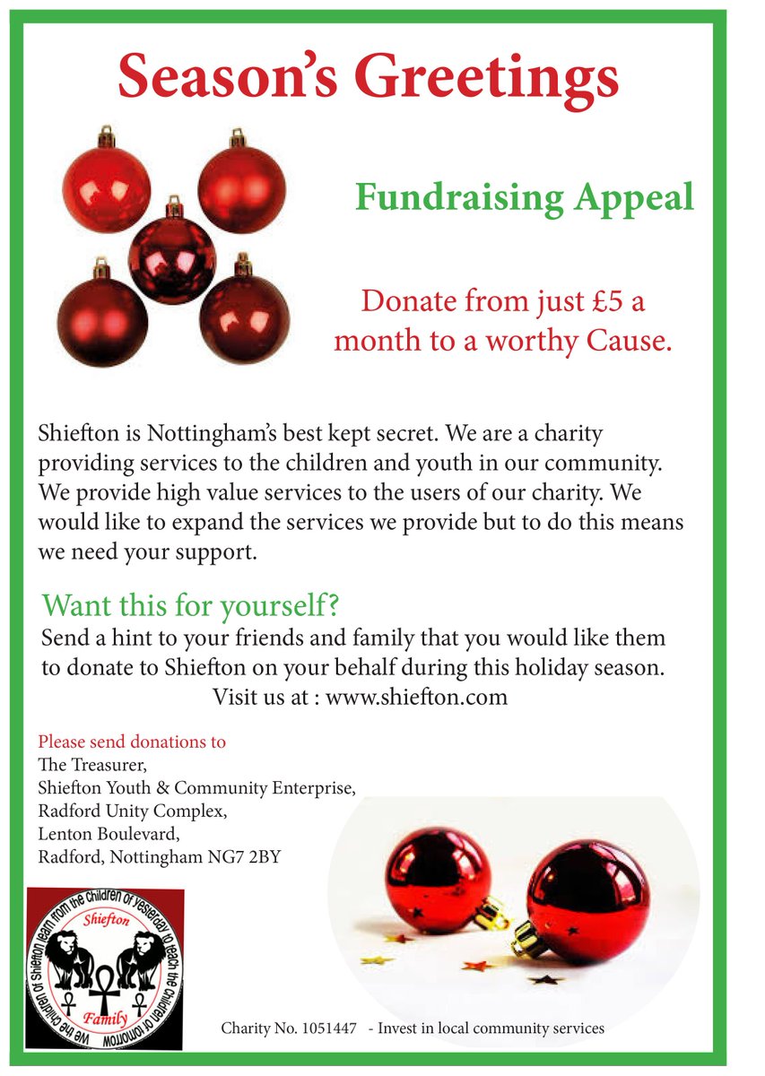 Shiefton's tweet photo. Shiefton - we are helping children in the Nottingham community.
 @Shiefton we value your support. 
Thank you.
https://t.co/aAL8YPj2AQ