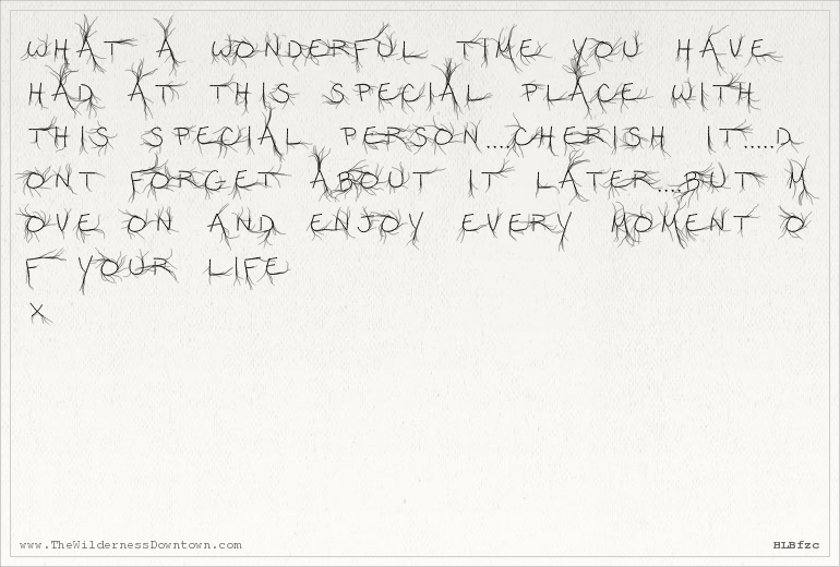 wilderness_m's tweet photo. What a wonderful time you've had with this special person. Cherish it. But move on. Enjoy every moment of life. https://t.co/xa94CUSWFO