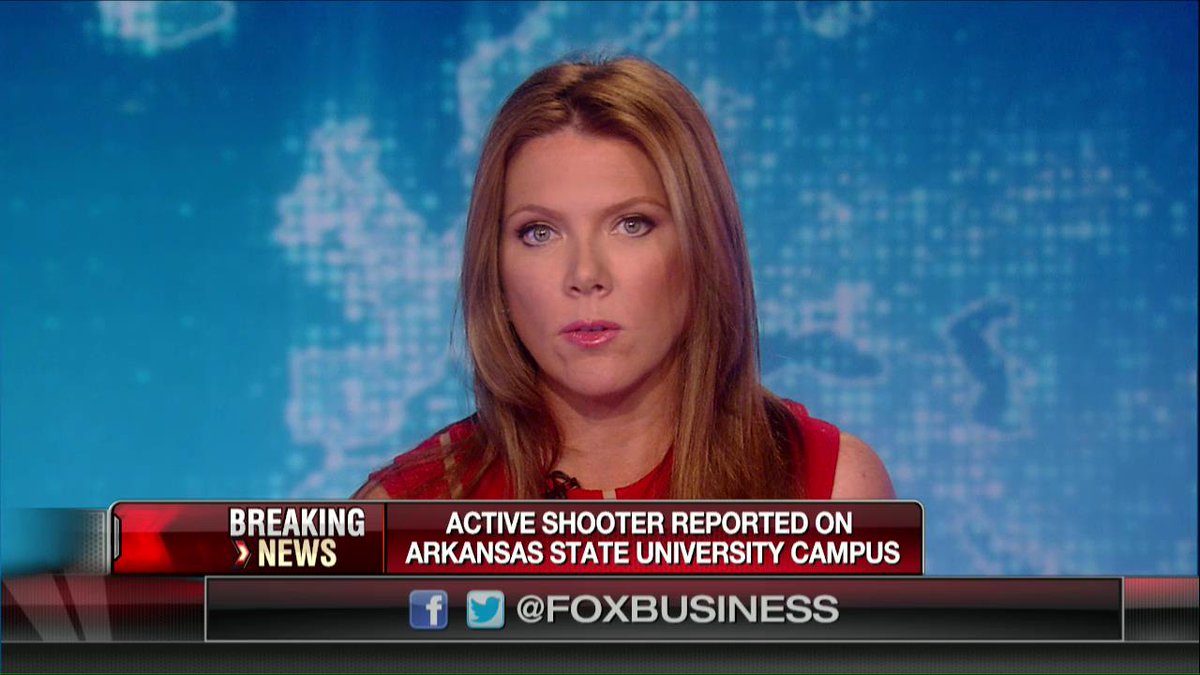 FoxBusiness's tweet photo. Breaking News: Active shooter at Arkansas State University, no shots fired, no injuries reported. @TrishIntel https://t.co/pVOyNL25Xp