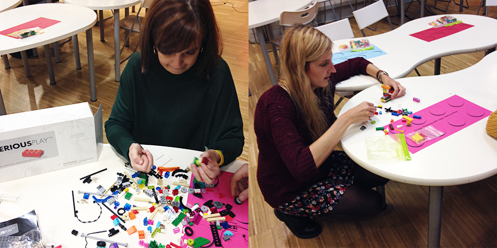 Tirarse por el suelo, sacar la lengua de pura concentración, eso consigue @citizenfausto con su #LegoSeriousPlay