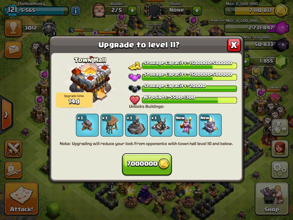 ClashWithMoose's tweet image. Joining the first wave of TH11 players can't wait #ClashOfClans