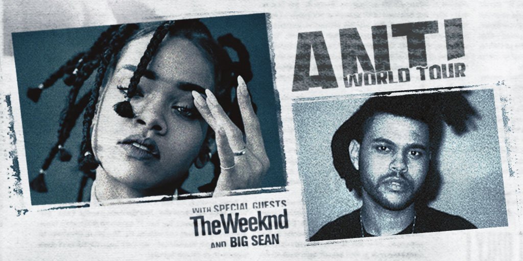 LiveNationNorge's tweet photo. #Rihanna tar med seg #TheWeend og #BigSean til Telenor Arena 2. juli! https://t.co/NWL22S3ZZ0 https://t.co/si0MXaAnVx