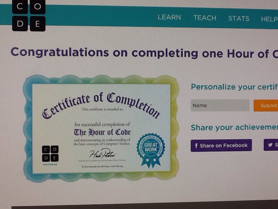 TSB_TechAmandaB's tweet photo. Participating with schools across in the country in the hour of code this week! #javascript #code #HourOfCode https://t.co/R8zIIwQkdl