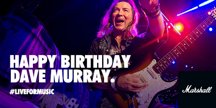 Happy birthday to Dave Murray of Iron Maiden! Up the Irons! 