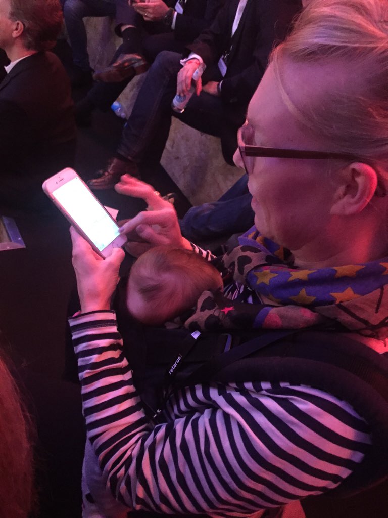Joachim_Buehler's tweet photo. Mit unserem wohl jüngsten Gast - @jotka heute 4-Monate alt geworden und schon auf der Hub #hubbaby #hub15 https://t.co/Tr7meSINjL