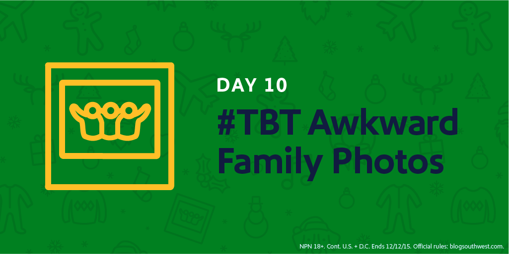 SouthwestAir's tweet photo. Share an awkward #TBT pic of your One of a Kind fam for today’s #12DaysofLUV #Contest! https://t.co/2TiQ84Rkda https://t.co/flpMd6iwCq