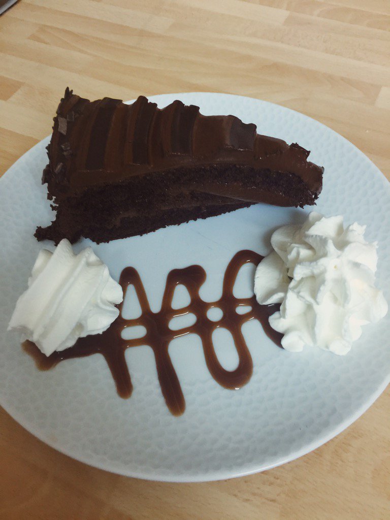 Another popular choice today! Chocolate fudge cake😍 #cakeallday #everyday