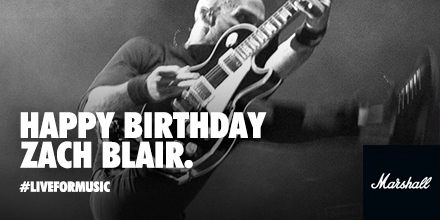 Happy birthday to our friend, Zach Blair of Rise Against! 