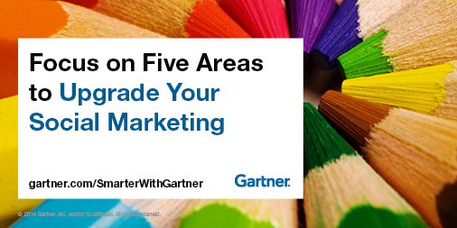 Gartner_inc's tweet photo. Gartner: Upgrade your social marketing in these five areas https://t.co/dQjyuKBLhT @GartnerDigital https://t.co/BBpOrOLqqx