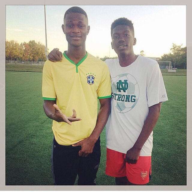 New_DorpFC's tweet photo. #tbt Coach Momo with midfielder Lexington Donklor (AKA LD17) @donklor https://t.co/8rbi9ZDhdM