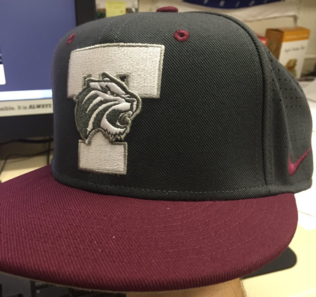 TrinityTX_Equip's tweet photo. Time to reveal the new Anthracite #Nike @TrinityUTigers Baseball hats! White hat to be revealed soon! #TigerPride https://t.co/Lrf0F3GEX8