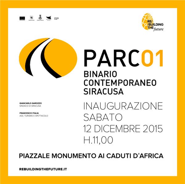 rtf_sr's tweet photo. Inaugurazione Parc01 / Sabato, 12 dicembre 2015 h.11,00 https://t.co/afzkX63ATb