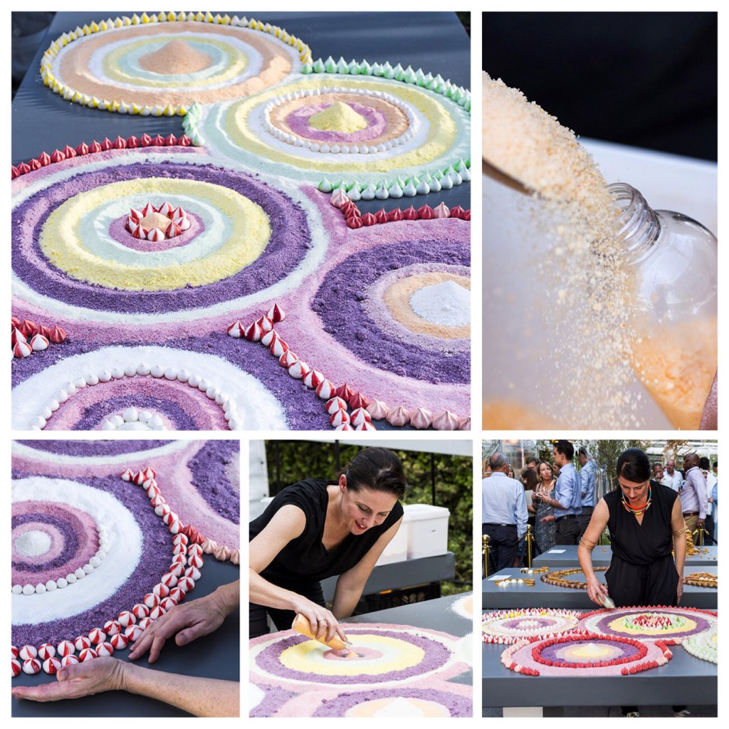 carofoodartist's tweet image. 'Sherbet Rush' - 1 of 3 live dessert installations #no3silo launch @VandAWaterfront @ZeitzMOCAA @heinstirred