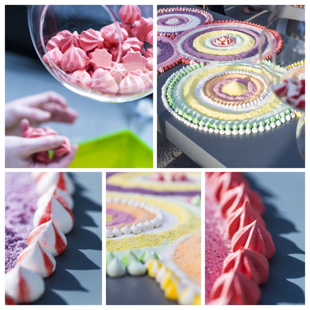 carofoodartist's tweet image. 'Sherbet Rush' - 1 of 3 live dessert installations #no3silo launch @VandAWaterfront @ZeitzMOCAA @heinstirred