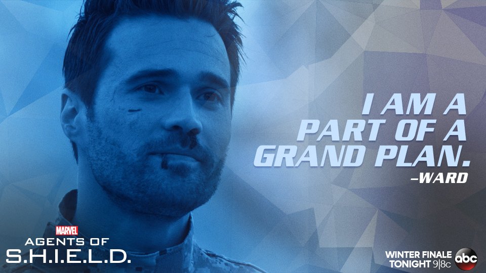 AgentsofSHIELD's tweet image. In a way, Ward was right...the grand plan is only beginning after our #AgentsofSHIELD winter finale.