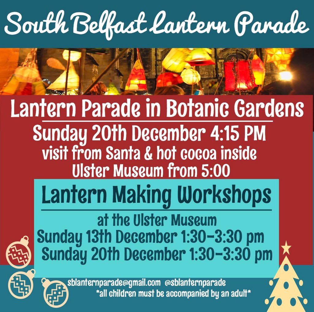 SBLanternParade's tweet photo. Can't wait for first lantern making workshop Sunday! @UlsterMuseum visit their museum shop for beautiful gifts too https://t.co/OlO5AZiRG1