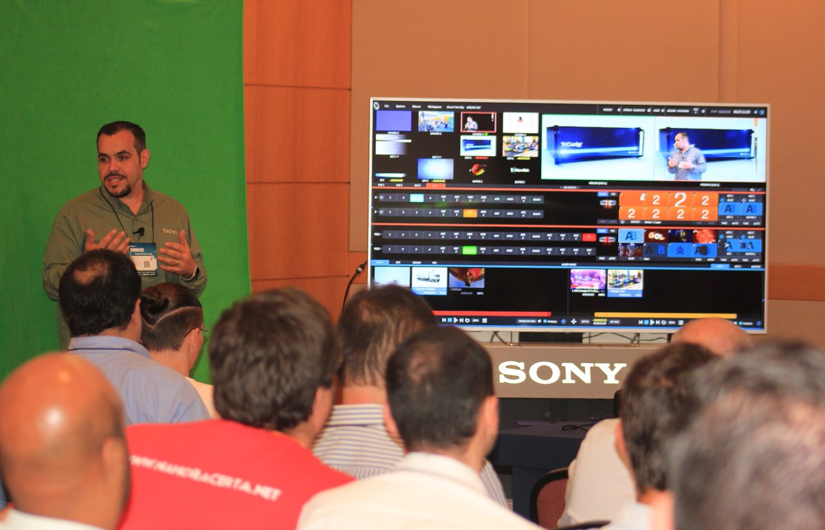 ChurchTech_Expo's tweet photo. #NewTek apresenta soluções de #streaming, cenário virtual e gráficos ao vivo durante a Church Tech Day. #Treinamento https://t.co/NvdIAWuaQE